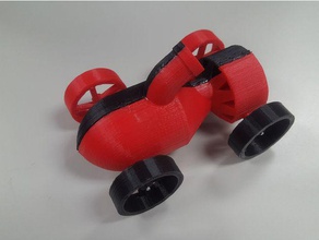 iki balon araba yüzü 3d baskı harley quinn yüzlü 3d print model - Mito3D