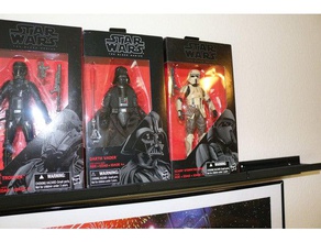 black series 6' figure shelf toy & game accessories blackseries star-wars starwars star wars 3d print model - Mito3D