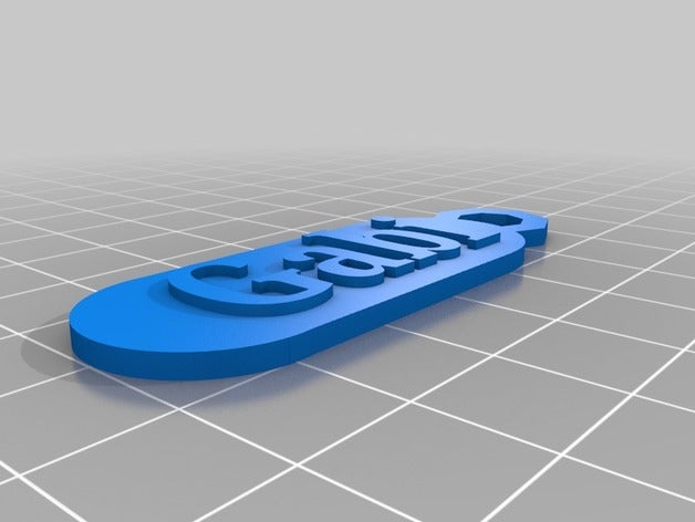 gabi La stampa 3d schl sselanh dito 3D print model - Mito3D