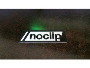 noclip-logo Schilder & logos 3d print model - Mito3D