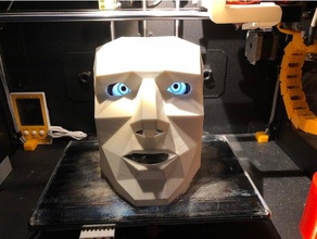 maschera raspi occhi l'arte interattiva la display oled il lampone raspberry pi raspberrypi è pari a zero di serpente 3d print model - Mito3D