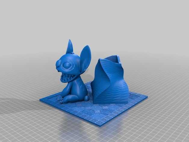 puntada remix criaturas lilo stitch stich 3D print model - Mito3D