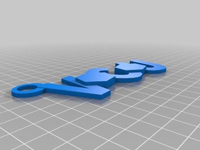 vcu keychain 3d printing 3d print model - Mito3D