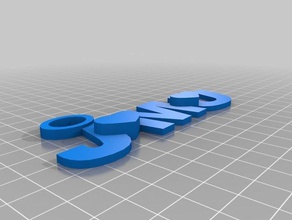 jmu keychain 3d printing 3d print model - Mito3D