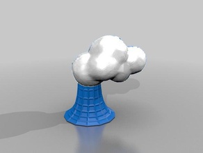 chilling tower cloud buildings & structures 3d print model - Mito3D