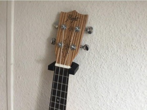 wallholder ukulele 3d baskı duvara monte 3d print model - Mito3D