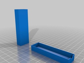 la mia su misura completamente parametrico scatola di fiammiferi i contenitori 3d print model - Mito3D
