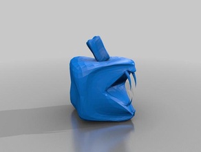 angry-cubeapple Skulpturen 3d print model - Mito3D