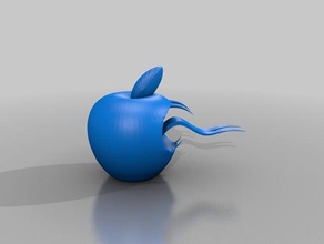 snakeapple Schilder & logos apple Schlange 3d print model - Mito3D