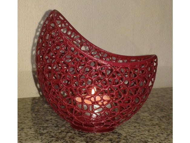 luce di voronoi candela sculture 3D print model - Mito3D