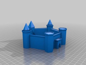 my first try customized medieval fortress generator buildings & structures 3d print model - Mito3D
