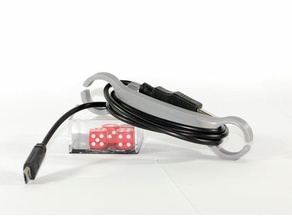 cord holder gadgets anti tangle organizer holders gadget headphones quick print simple tool travel accessory useful 3d print model - Mito3D
