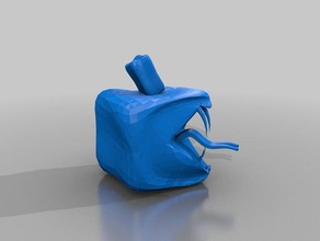 wütend cube apple final Skulpturen 3d print model - Mito3D