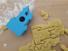 château de neuschwanstein à l'emporte-pièce timbre 45 x 75 mm cuisine et salle manger 3d emporte-pièces tour du cookie cookiecutter les témoins emporte-pièce stamp 3d print model - Mito3D