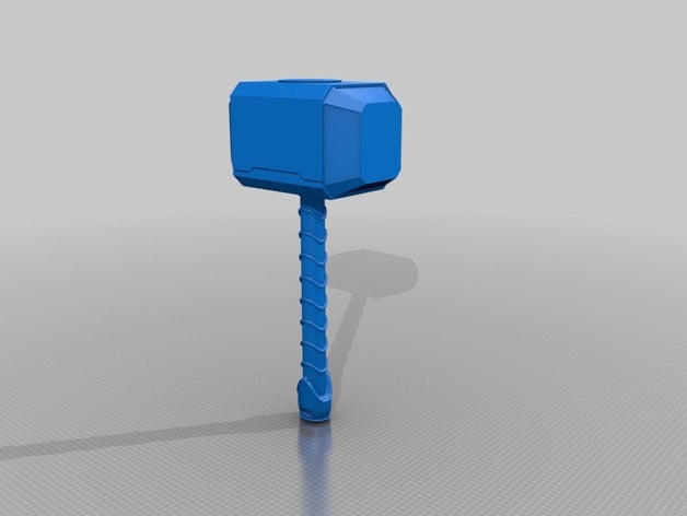 el martillo de thor mjolnir modelos vengadores marvel comics thors hammer 3D print model - Mito3D