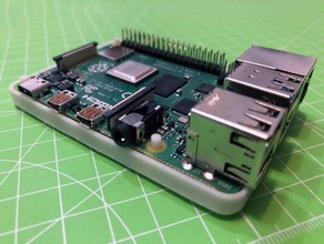 rpi 3b+ 4b de la carte circuit protection l'électronique cas fusion360 fusion 360 le prototypage raspberry pi 3d print model - Mito3D