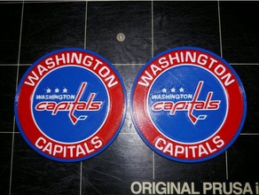 washington capitals coaster sport & outdoors caps drink hockey mmu mosaic palette prusa 3d print model - Mito3D