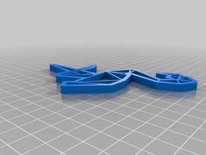 benim origami flamingo özelleştirilmiş dekor 3d print model - Mito3D
