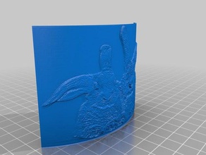 lithophane tavşan sanat litofania litophane 3d print model - Mito3D