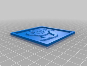 mermaid coaster keychains customized 3d print model - Mito3D