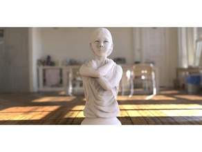 no estoy de humor las esculturas femenino niña sexy mujer 3d print model - Mito3D