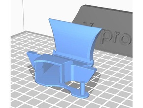 rear active cooling duct v3 qidi 3d printer accessories fan extruder mount tech 3d print model - Mito3D
