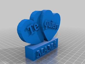 corazon dia de la madre L'impression 3d 3d print model - Mito3D