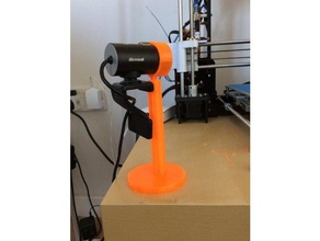 microsoft cinema hd webcam stand camera lifecam mount 3d print model - Mito3D