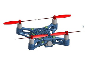 flexsandwich 100mm flexible cepillado quadcopter r c vehículos 58ghz el quad sin núcleo drone eachine flysky fpv freestyle racer de carreras multirotor ninjaflex marco semiflex 3d print model - Mito3D