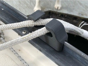 sailboat mooring chock sport & outdoors cleat toe-rail 3d print model - Mito3D