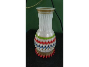 gearvase Kunst Dekorative Blumen-vase home decor vase 3d print model - Mito3D