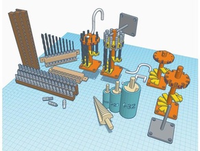 broca de titular porta-ferramentas & caixas pouco cone unidade rack parafuso etapa 3d print model - Mito3D