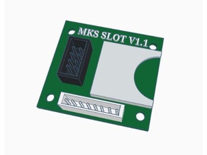 mks slot v11 sd card 3d printer accessories base gen tft tft32 3d print model - Mito3D