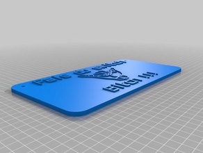 faisdu interruptor de perra signos y logotipos personalizado 3d print model - Mito3D