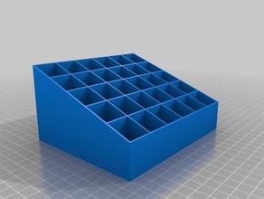 lipstick organizer 5x6 containers beauty box organizers storage 3d print model - Mito3D