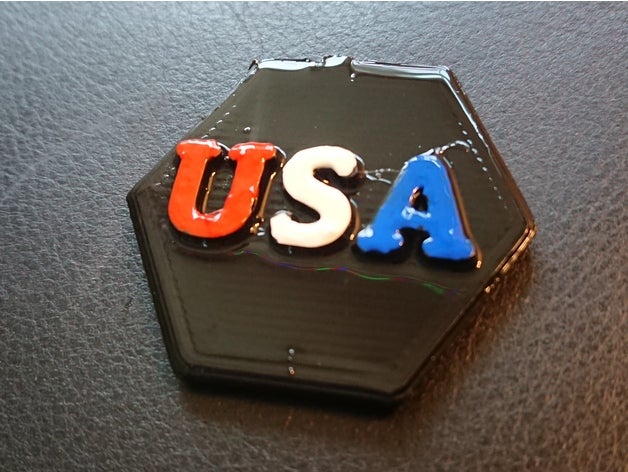 patriotic pin usa independence day summer america proud fashion 4th july freedom patriot 3D print model - Mito3D