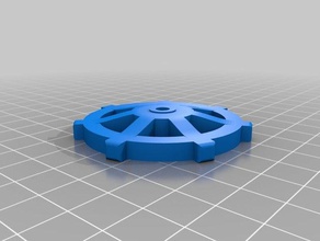 parametric nyloc bed leveling knob 3d printer parts 3d print model - Mito3D