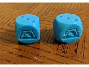 paranoia computer die games dice gaming loaded rpg 3d print model - Mito3D