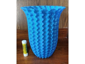 waves1 containers flower vase 3d print model - Mito3D