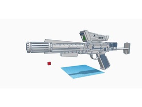 bsg sömürge karabina blaster battlestar galactica sahne star wars viper pilotu 3d print model - Mito3D