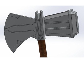 stormbreaker props avengersinfinitywars avengers infinity war cosplay de marvel thor thors hammer 3d print model - Mito3D