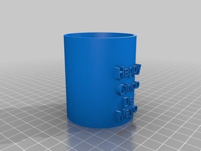 cinco mayo Schnapsglas gemütlich Container 3d print model - Mito3D