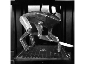 black mirror - metallaro cane modello di robot drone coltello netflix 3d print model - Mito3D