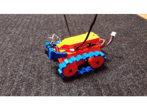 controladas inspeção bot de tpu r c veículos drone fpv mini robô tanque carro rc pequeno pequena trak tinytrak pista 3d print model - Mito3D