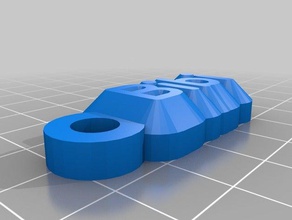 mi nombre personalizado llavero de bibi organización 3d print model - Mito3D
