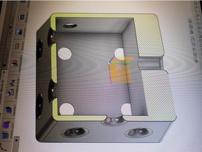 gezinkter w rfel 2 Würfel 3d print model - Mito3D