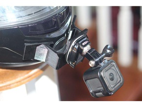gopro helmet plataforma de montagem obras modular capacetes câmera a capacete sessão 3d print model - Mito3D