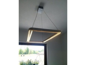 moderna lámpara de techo w tira led decoración 3d print model - Mito3D