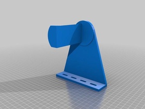 simple wall mounted spool holder - remix 3d printing 3d print model - Mito3D