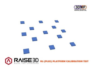 raise3d n2 plus plataforma de teste calibração A impressão 3d testes a 3d print model - Mito3D